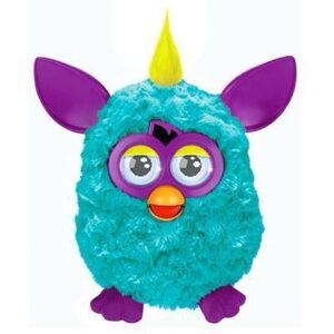 RARE 2012 MOHAWK FURBY Boom LAGOONA BLUE & PURPLE Interactive Toy EUC Works Teal